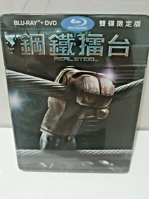 REAL STEEL Blu-ray Limited Edition Exclusive TAIWAN OOP Steelbook New and Sealed - Image 1 of 2