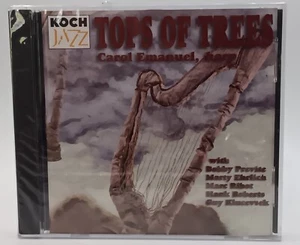 NEW SEALED Carol Emanuel Tops of Trees (1995, CD) Jazz Harp RARE OOP - Foto 1 di 2