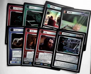 Star Trek CCG 1E BOG Blaze of Glory VRF 8 card Foil Set Kraxon, Negh'Var, Koloth - Picture 1 of 1