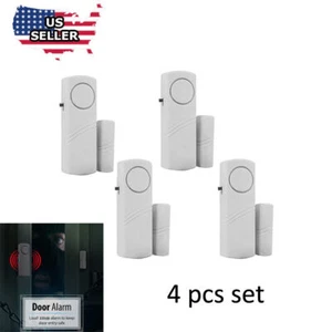 4 Home Safety Burglar Alarm Wireless System Security Device Door Window  Sensor - Picture 1 of 6