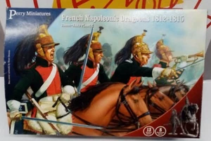 PERRY MINIATURES 28 MM FRENCH NAPOLEONIC DRAGOONS 1812-1815 ITEM FNC130 - Imagen 1 de 1