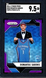Domantas Sabonis 2016 Panini Prizm 255 Purple Prizm RC #21/75 SGC 9.5 - Bild 1 von 2