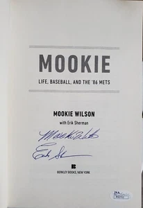 NICE Autographed Signed Mets Mookie Wilson 86 Mets Book JSA COA Baseball - Picture 1 of 4