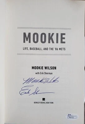 NICE Autographed Signed Mets Mookie Wilson 86 Mets Book JSA COA Baseball - Image 1 of 4