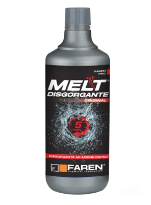FAREN Disgorgante Rapido Melt Professionale 750 ML Per Scarichi Lenti e Ingorghi