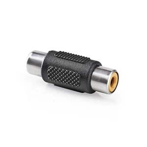 2 PZ CONNETTORE ADATTATORE RCA PRESA FEMMINA FEMMINA GIUNTO GIUNZIONE PROLUNGA - Imagen 1 de 3