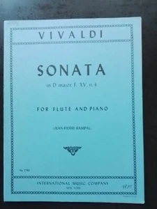 PARTITION - VIVALDI - Sonate en ré maj F. XV n°4 pour flute et piano (RAMPAL) - Photo 1/1