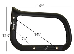 Replacement Plastic Office Chair Rounded Loop Arm | Single Arm | Right | S3676R - Picture 1 of 1