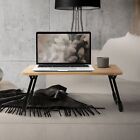 Tavolo pieghevole laptop legno/nero 4-USB tavolino da letto ventilatore lampada