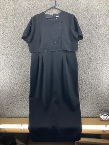 R&M Richards by Karen Kwong Black Dress Size 18 Sparkles Beautiful Dress - Picture 1 of 10