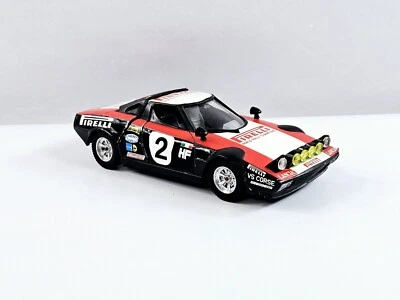 Burago Lancia Stratos 1/24 Scale Diecast Pirelli Rally Car Model 108 Vtg - Image 1 of 4