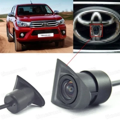 HD CCD Car Front View Camera Logo Embedded for Toyota Hilux VIGO 2016 2017 2018 - Image 1 of 4
