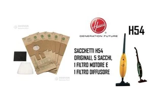 SACCHETTI ASPIRAPOLVERE HOOVER H54 ORIGINALISCOPA ELETTRICA TRILLY - Foto 1 di 1