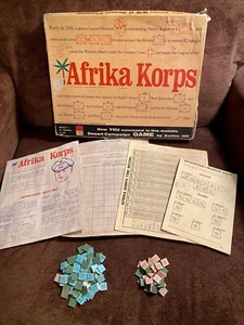 Vintage 1964 WW2 Afrika Corps Battle Strategy Board Game Replacement Pieces - Picture 1 of 9