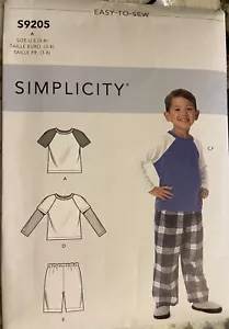 Simplicity S9205 Childrens Tops, Shorts & Pants Sz 3-8 UNCUT Easy-to-Sew Pattern - Picture 1 of 6