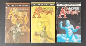 The Avenger Volumes #2 #3 & #6 by Kenneth Robeson (Creator of Doc Savage) - Picture 1 of 6