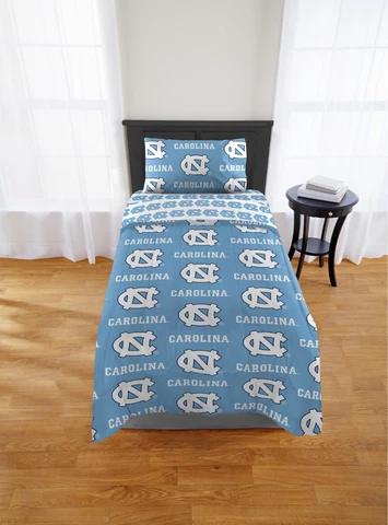North Carolina Tar Heels Twin Bed in a Bag (Rotary) OFFICIAL NCAA Cover