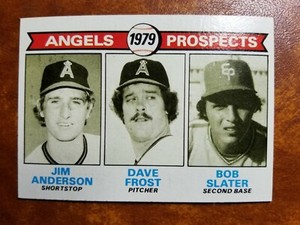 VINTAGE JIM ANDERSON DAVE FROST BOB SLATER - RC ROOKIE #703 ANGELS - 1978 TOPPS