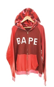 Bape OG Vintage Pharrell Red Camo Spellout Hoodie L Nigo Era - Picture 1 of 7