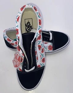 Vans Off the Wall Canvas Damen schwarz mit Blumenmuster Schnürung Größe Herren - 7,5/Wm-9 - Bild 1 von 12
