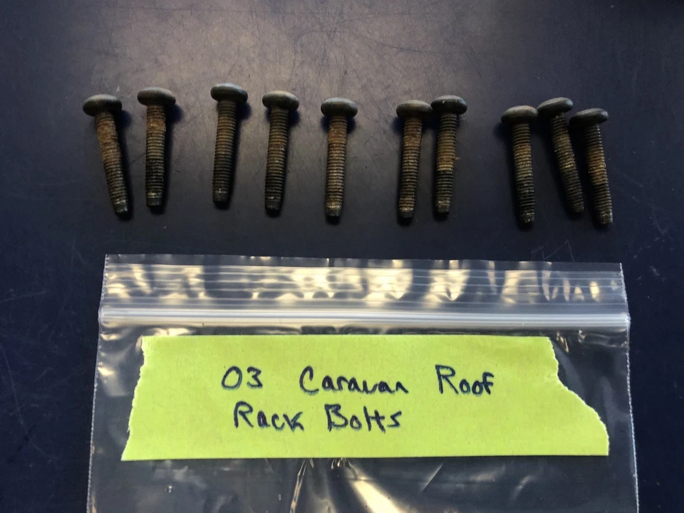 2001 02 03 DODGE CARAVAN ROOF LUGGAGE RACK Bolts - Изображение 1 из 1