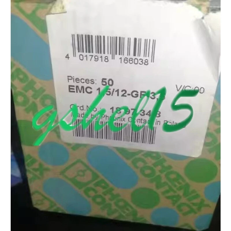 50PCS/Box NEW Phoenix EMC1.5/12-GF-3.5 1897348 coupler #HJ - Image 1 of 1