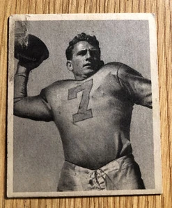 1948 Leaf Football Robert Waterfield novato LA Rams tarjeta mariscal de campo #26 grado inferior - Imagen 1 de 4