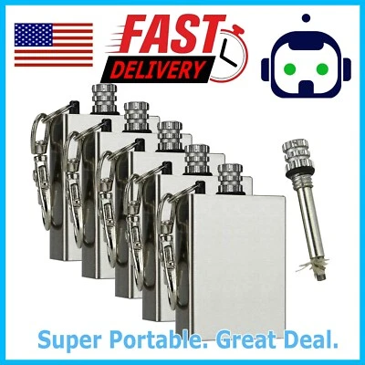 Encendedor de sílex magnesio emergencia incendio iniciador campamento supervivencia recarga impermeable Foto 1 de 4