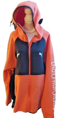 PUMA MELO DIME HOODIE ORANGE / SEE MEASURMENT IN PIC FOR SIZE / fitness jacket - Imagem 1 de 4