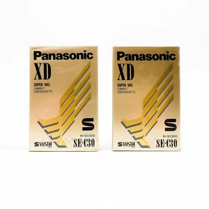 Lot de 2 cassettes Panasonic XD SE-C30 SVHS-C 30 minutes - 481022 - Photo 1/2