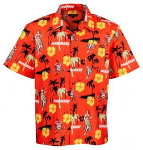 SANTA CRUZ - SALBA - Pool Rules Hawaiian Style Skate / Skateboard Shirt - Bild 1 von 7