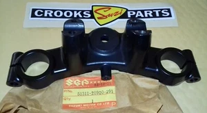 NOS 51311-20900-291 RM80 XD 1983 Genuine Suzuki Steering Stem Head / Top Yoke - Picture 1 of 13
