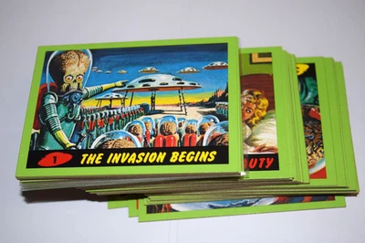 MARS ATTACKS TOPPS HERITAGE GREEN PARALLEL SET (55) SPEDIZIONE GRATUITA!!! OTTIME CONDIZIONI - Immagine 1 di 3