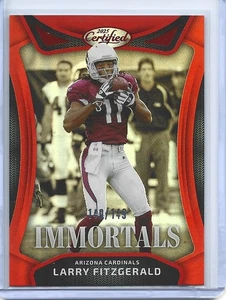 2025 Panini Certified Larry Fitzgerald Immortals Mirror Orange /149 Cardinals - Bild 1 von 1