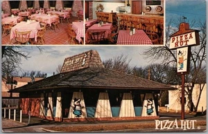 Vintage PIZZA HUT Fast Food Restaurant Postcard Advertising / Coupon on Back - Picture 1 of 2