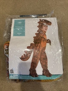 Disfraz de Halloween Jurásico T-Rex #159 Talla Niño Pequeño 3-4 Mono con Capucha Atada - Imagen 1 de 3