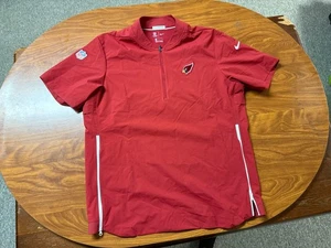 MENS USED TEAM ISSUED ARIZONA CARDINALS PULLOVER FOOTBALL SHIRT SIZE LARGE - Picture 1 of 9