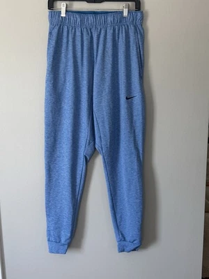 Calça Nike masculina azul média Dri Fit edição padrão azul claro suéteres jogger - Imagem 1 de 4
