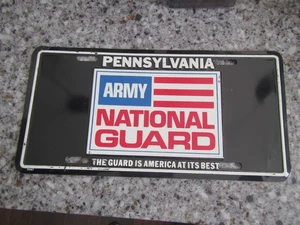 Placa de metal de la Guardia Nacional del Ejército de Pensilvania America At It’s Best USADA - Imagen 1 de 3