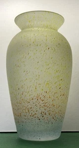 Atemberaubende Regenbogen Splatter Murano Glas Vase klein 15 cm - Bild 1 von 8