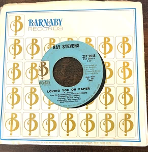 Barnaby Records CBS Records Ray Stevens "Turn Your Radio On" 45 RPM 1972 - Picture 1 of 9