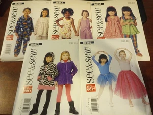 Lot of 5 Butterick Patterns for Children NOS Uncut - Picture 1 of 11