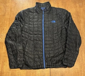 The North Face Stepp Daunen Puffer Jacke Herren Large Schwarz Blau Besatz - Bild 1 von 10