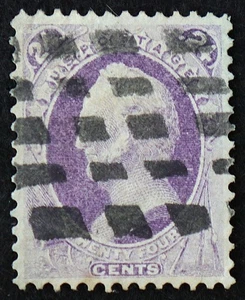 U.S. Used Stamp Scott #153 24c Scott. Superb. Checkerboard Fancy Cancel. A Gem! - Picture 1 of 2