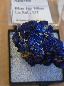 Beautiful Azurite thumbnail specimen - Imagen 1 de 3