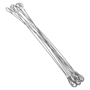 Cable de seguridad de manga de aluminio de cable de acero inoxidable de 10 piezas - Imagen 1 de 12