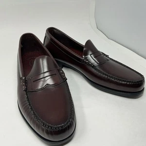 Vintage Dexter Halbschuhe Herren 14D Penny Ochsenblut Leder Hergestellt in USA Preppy Schuh - Bild 1 von 9