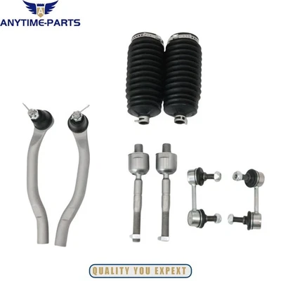 8Pc Inner Outer Tie Rod Set &Front Sway Bar End Kit For Honda Accord Sedan 98-02 - Изображение 1 из 4