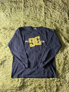 Vintage Y2K DC Shoes Skater Grunge schwarzes Langarm T-Shirt Größe L!!!! - Bild 1 von 14
