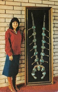 Postal de colección Gilbert Ortega's Indian Arts Gallup, casi nueva Ruta 66 turquesa 1982 - Imagen 1 de 2